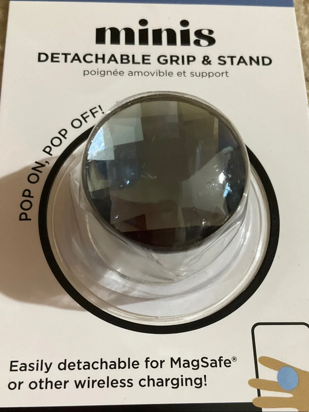 case-mate black crystal Minis Detachable Grip & Stand
